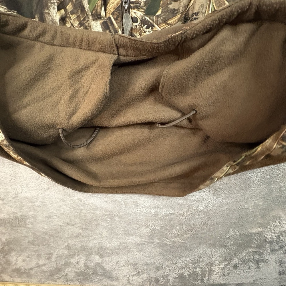 Drake Men's XL Hunting Realtree Camo 1/4 Zip Fleece Pullover Jacket SEE DESCRIPT - Picture 4 of 16